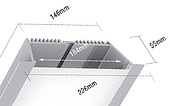 Профиль SL-LINIA225-F-2000 ANOD (Arlight, -)