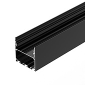 Профиль LINE-M-5050-2000 BLACK (Arlight, Алюминий)