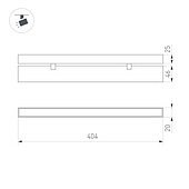 Светильник MAG-FLAT-FOLD-25-S400-12W Warm3000 (WH, 100 deg, 24V) (Arlight, IP20 Металл, 3 года)