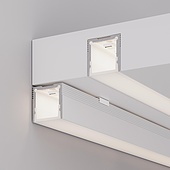 064825 Профиль SL-SLIM20-H20-3000 WHITE (BY) (Arlight, Алюминий)