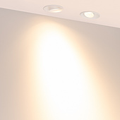 064947 Светильник безрамочный DL-ROTARA-R63-6W Warm3000 (Белый RAL9003, 36 deg, 230V) (Arlight, IP20 Металл, 5 лет)