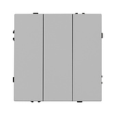 061800 Механизм выключателя трехклавишный непроходной SWT-NOBE-MK03-SFPL-IS (230V, 10A) (Arlight, Никель)