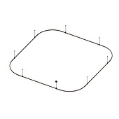 048518 Основание ART-APRIORI-QUADRAT-SOFT-ROD-400-3500x3500 (BK) (Arlight, IP20 Металл, 3 года)