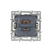 Механизм выключателя двухклавишный непроходной SWT-MK02-PL-BK (250V, 16A) (Arlight, -)