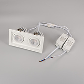 Светильник MS-VORTEX-BUILT-S170x90-2x12W Day4000 (WH-WH, 40 deg, 230V) (Arlight, IP20 Металл, 5 лет) Светильник MS-VORTEX-BUILT-S170x90-2x12W Day4000 (WH-WH, 40 deg, 230V) (Arlight, IP20 Металл, 5 лет)