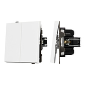 Механизм выключателя двухклавишный проходной SWT-TENDO-MKP2-PL-WH (230V, 10A) (Arlight, -)