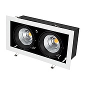 Светильник CL-KARDAN-S375x190-2x25W White6000 (WH-BK, 30 deg) (Arlight, IP20 Металл, 3 года)