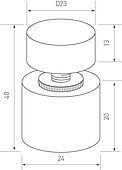 Диммер SR-NAVE-R24-3CH-BK (12-24V, 108-216W, RGB) (Arlight, IP65 Пластик, 2 года)