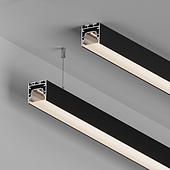 062192 Профиль LINE-3535-TRAY-2000 BLACK (Arlight, Алюминий)