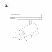 Светильник LGD-NIKA-4TR-R100-40W Warm3000 (BK, 24 deg, 230V) (Arlight, IP20 Металл, 5 лет)