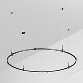 Основание ART-APRIORI-ROUND-HANG-R1500 (BK) (Arlight, IP20 Металл, 3 года)
