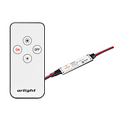 031593 Диммер SMART-MINI-DIM-SET (12-24V, 1x4A, ПДУ 4кн, IR) (Arlight, IP20 Пластик, 5 лет)
