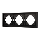 Рамка пластиковая FRM-TENDO-PL-3-BK (Arlight, -)
