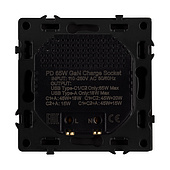 ARL NOBE USB Розетка тип А+С+С софт-тач серый базальт SCT-MUACC-SFPL-FC-GR (65W, QC3) (Arlight, -)