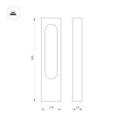 Светильник LGD-MUSE-BOLL-H900-12W Warm3000 (DG, 296 deg, 230V) (Arlight, IP65 Металл, 3 года)