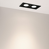 Светильник MS-VORTEX-BUILT-S210x117-2x20W Day4000 (BK-BK, 40 deg, 230V) (Arlight, IP20 Металл, 5 лет)