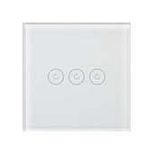 Выключатель сенсорный SWT-OMALI-S03-ZB-WH (250V, 10A, Zigbee) (Arlight, Стекло)