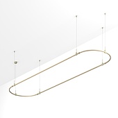 Основание ART-APRIORI-OVAL-HANG-4000x1000 (OG) (Arlight, IP20 Металл, 3 года)