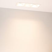 053780 Светильник MS-FLOW-BUILT-S230x85-3x12W Warm3000 (WH, 55 deg, 230V) (Arlight, IP20 Металл, 5 лет)