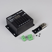 INTELLIGENT ARLIGHT Контроллер SMART-DMX-301-43-6G-SUF Black (5-24V, Console) (IARL, IP20 Металл, 5 лет)