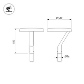 Светильник ALT-DEKKEL-50W Warm2700 (BK, 145x40 deg, 230V) (Arlight, IP65 Металл, 5 лет)