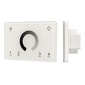 028398 Панель Sens SMART-P79-DIM White (230V, 4 зоны, 2.4G) (Arlight, IP20 Пластик, 5 лет)