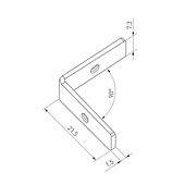 048905 Соединитель профиля FANTOM-W23-L90 Set (Arlight, Металл)