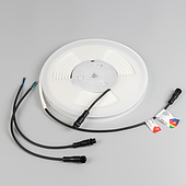 052423 Лента герметичная WAVE-SIDE-PU-H120-06x12mm 24V RGB (8 W/m, IP68, 5m, wire x2) (Arlight, Вывод прямой, 3 года)