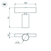 Светильник MAG-SPOT-25-R65-5W Warm3000 (BK, 30 deg, 24V) (Arlight, IP20 Металл, 5 лет)