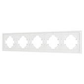 Рамка пластиковая FRM-TENDO-SFPL-5-WH (Arlight, -)