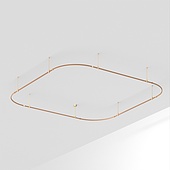Основание ART-APRIORI-QUADRAT-SOFT-ROD-400-3500x3500 (GD) (Arlight, IP20 Металл, 3 года)