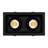 Светильник MS-VORTEX-BUILT-S210x117-2x20W Day4000 (BK-BK, 40 deg, 230V) (Arlight, IP20 Металл, 5 лет)