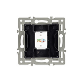 Механизм компьютерной розетки SCT-MPC1-PL-GR (RJ-45, CAT6) (Arlight, -)