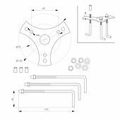 Светильник LGD-STEM-BOLL-H500-10W Warm3000 (GR, 185 deg, 230V) (Arlight, IP65 Металл, 3 года)