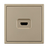 061843 Механизм HDMI розетки SCT-NOBE-MHD1-SFPL-GD (Arlight, Золотой песок)