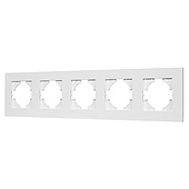 Рамка пластиковая FRM-PERIO-PL-5-WH (Arlight, -)