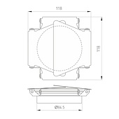 Шторки кашетирующие LGD-BARNDOORS-R85 (WH) (Arlight, Металл)