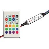 Контроллер SMART-MINI-RGB-SET (12-24V, 3x1.5A, ПДУ 24кн, IR) (Arlight, IP20 Пластик, 5 лет)