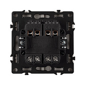 061791 Механизм выключателя двухклавишный перекрёстный SWT-NOBE-MKX2-SFPL-CA (230V, 10A) (Arlight, Кашемир)