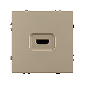 061843 Механизм HDMI розетки SCT-NOBE-MHD1-SFPL-GD (Arlight, Золотой песок)