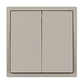 061791 Механизм выключателя двухклавишный перекрёстный SWT-NOBE-MKX2-SFPL-CA (230V, 10A) (Arlight, Кашемир)