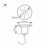 Светильник KT-AQUA-R85-7W Warm3000 (SL, 25 deg, 12V) (Arlight, IP68 Металл, 3 года)