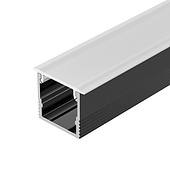 Профиль SL-MINI-15-3000 BLACK (Arlight, Алюминий)