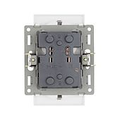 Механизм электрической розетки SCT-MEUD-PL-GR (250V, 16A) (Arlight, -)