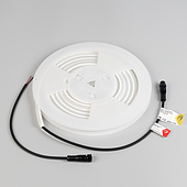 Лента герметичная WAVE-TOP-PU-A144-10x10mm 24V Warm3500 (5 W/m, IP68, 3m, wire x1) (Arlight, Вывод боковой, 3 года)