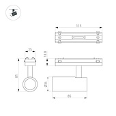 Светильник MAG-VIBE-SPOT-R35-8W Day4000-MIX (BK, 24 deg, 48V, DALI) (Arlight, IP20 Металл, 5 лет)