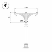 Кронштейн OXOR-SB5-3 BLACK (Arlight, Сталь)