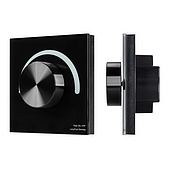 066719 INTELLIGENT ARLIGHT Роторная панель SMART-TRIAC-601-31 Черная (230V, 1A, TUYA Wi-Fi) (IARL, IP20 Пластик, 5 лет)