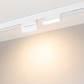 Светильник MAG-ORIENT-FLAT-FOLD-S195-6W Warm3000 (WH, 80 deg, 48V) (Arlight, IP20 Металл, 5 лет)