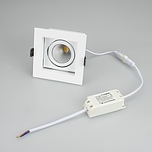 Светильник CL-KARDAN-S102x102-9W White (WH, 38 deg) (Arlight, IP20 Металл, 3 года)